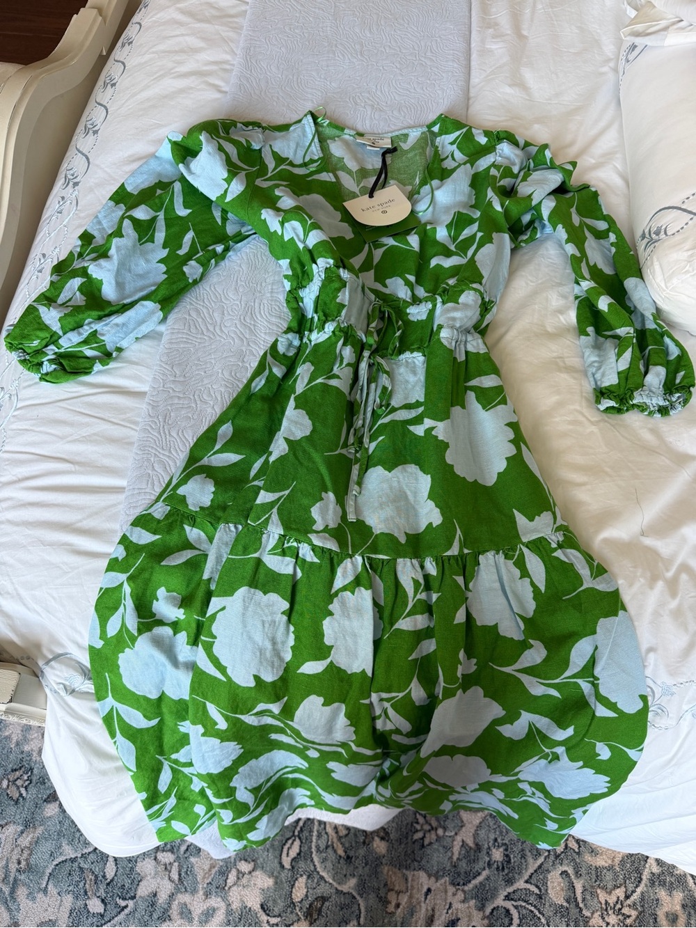 Kate Spade x Target Green and Blue Floral Dress